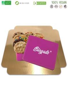 Happy-Cake.co.uk Cookies box X10 vegan, sugar-free low GI, organic and gluten-free in box to offer - 1