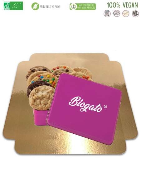 Happy-Cake.co.uk Cookies box X10 vegan, sugar-free low GI, organic and gluten-free in box to offer - 1
