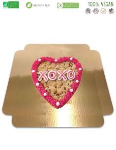 Happy-Cake.co.uk Vegan XO Bisoux cookie cake, without low GI sugar, organic and gluten-free - 1
